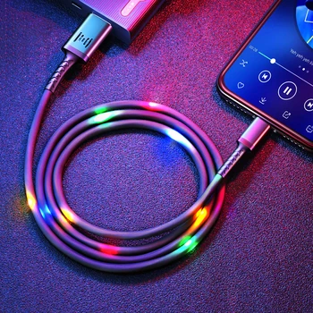 GENAI Cablu USB pentru iPhone 12 Pro Max 11 Xs Max X 8 Plus Cablu De 2.4-Un Fast-Cablu de Încărcare pentru iPhone 7 Încărcător Cablu de Date USB Linie