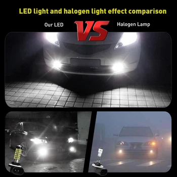2 buc 1200Lm H11, H8 LED-uri Auto Lumini Becuri LED H27 880 881 H1 H3 Alb de Funcționare de Lumina de Cotitură Parcare Bec de Ceață Lumina 6000K 12V