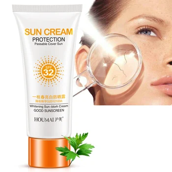 Facial Corpul de protecție Solară de Albire Crema de Soare de Protecție a Pielii Crema Anti-Imbatranire Ulei-control Hidratanta SPF 32 Crema de Fata de Zi Soare 136810