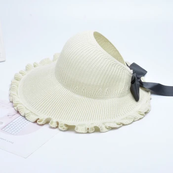 Femei Vara Viziere Pălărie Pliabilă Palarie de Soare Largă de Mare Refuz Palarii de Plaja Plaja Protectie UV Capac