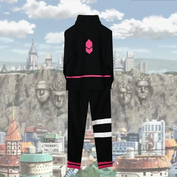 Anime Naruto Uzumaki Boruto Cosplay Costum Negru Sportwear Pentru Halloween Sacou Pantaloni Set Cu Peruca