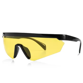 HBK Supradimensionat ochelari de Soare Polarizat TR90 Una Bucata Obiectiv Bărbați Ochelari de Soare Clasic în Afara Conducere Ochelari de vedere Femei UV400 Reglabil