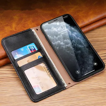 Pentru iphone 11 pro caz de Lux din piele de caz pentru iphone 11 pro max acoperi Portmoneul caz flip pentru iphone XR XS max acoperi caz