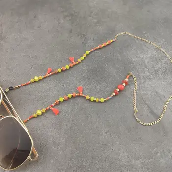 Boho Ochelari de Citit Lanț pentru Femei de Metal ochelari de Soare Cabluri cu Margele de Ochelari Șnur Ține Curele Ochelari de Fixare
