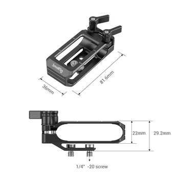 SmallRig pentru LaCie Rugged SSD Suport de Montare Clemă Pentru Dslr Cușcă/Lateral Mâner/Mâner de Top Filmare Video DIY Montare Suport Rig -2814