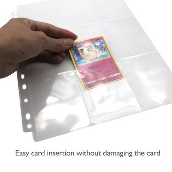 10-50PCS Album Carduri Pokemon Titularul Pagină de Album Colectie Carte de Joc de Tranzacționare Transparente de Depozitare YuGiOh Card de Card de Stocare a Acoperi