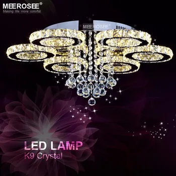 Fierbinte de Vânzare Moderne de Cristal Plafon cu LED-uri de iluminat Cristal de Diamant Luminarias Culoare LED-uri Montat Lampă de Iluminat pentru camera de zi