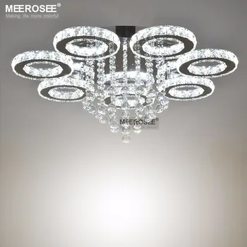 Fierbinte de Vânzare Moderne de Cristal Plafon cu LED-uri de iluminat Cristal de Diamant Luminarias Culoare LED-uri Montat Lampă de Iluminat pentru camera de zi