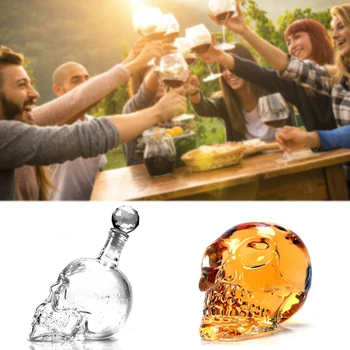 Craniu De Creatie Sticlă De Whisky, Vodcă, Vin, Sticla De Cristal Spiritele Cupe Transparente Vin Pahare De Bar Acasă Hotsale Vânzare Mare