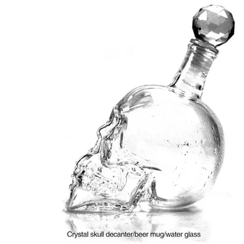 Craniu De Creatie Sticlă De Whisky, Vodcă, Vin, Sticla De Cristal Spiritele Cupe Transparente Vin Pahare De Bar Acasă Hotsale Vânzare Mare