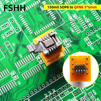 Mini serie priză sop8 să QFN8 socket 150mil SOP8-5*6mm QFN8 Chip solderless adaptor de priza de testare