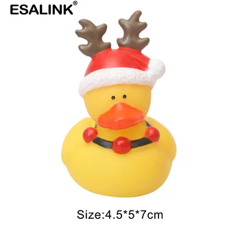 ESALINK 15BUC Crăciun Rațe Copii Jucarii de Baie Scartaie Ducky Jucarii pentru Copii Drăguț Rață de Cauciuc Jucărie de Crăciun Decor Accesorii