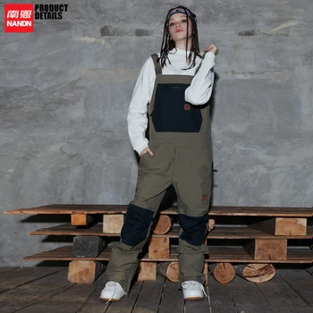 NANDN pantaloni de Schi snowboard schi curea de pantaloni impermeabil și rezistent la uzură Barbati femeie
