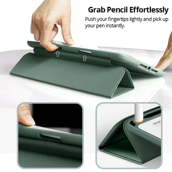 Caz pentru Apple iPad 10.2 2020 8 8 Generație Smart Cover+Creion Caz pentru iPad 10.9 Aer 4 9.7 Magnetic Flip Slim Pliere