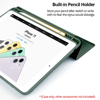 Caz pentru Apple iPad 10.2 2020 8 8 Generație Smart Cover+Creion Caz pentru iPad 10.9 Aer 4 9.7 Magnetic Flip Slim Pliere