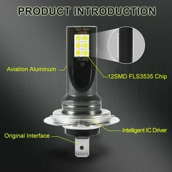 H1-3030-12SMD MASINA Faruri LED Kituri de 110W 20000LM CEATA Becuri de 6000K de Conducere DRL Lampa de Conducere DRL Lampa Auto Universal
