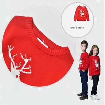 Moda Copii de Crăciun Pulover Pulover Tricotate Pulovere Baieti Complet Maneca Haine de Crăciun Băieți Fete Pentru 6-14Y Primăvară de Iarnă