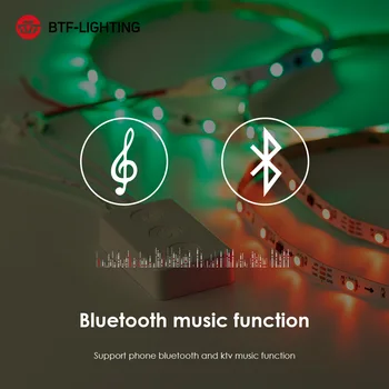 Benzi cu LED-uri de Lumină de Muzică Bluetooth APP de Control RGB IC Flexibil Multicolor Led Strip pentru Camera TV Dormitor Petrecere Bucătărie 10M 20M