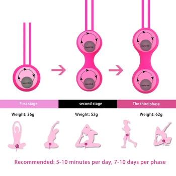 Kegel Mingea Inteligent Dragoste Bile Vaginale De Strângere De Antrenament G-Spot Vibratoare Pentru Vagin Geisha Mingea Antrenor Femei Jucării Pentru Adulți De Sex Produsele 139