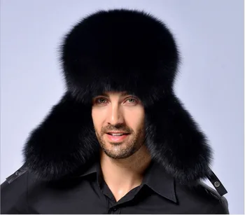 Ushanka 2020 Rusă Din Piele Bărbați Femei Blană Faux Schi Capac De Cald Iarna Unisex Termică Pălărie De Cazaci Trapper Pălării