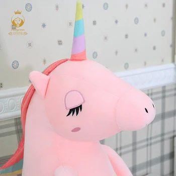 Fierbinte Ins moale jucărie de pluș unicorn curcubeu drăguț cal papusa Perna Canapelei de Acasă, Dor mai bune jucării pentru copii fata de cadou de crăciun