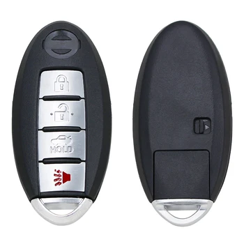 3+1 Butoane Cheie de la Distanță Cazul Fob 4 Butonul Smart Cheie Auto Shell Carcasă Cu Mic Introduceți Cheia Lama pentru Nissan Altima, Maxima 139465