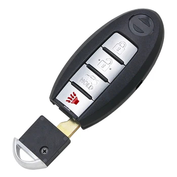 3+1 Butoane Cheie de la Distanță Cazul Fob 4 Butonul Smart Cheie Auto Shell Carcasă Cu Mic Introduceți Cheia Lama pentru Nissan Altima, Maxima