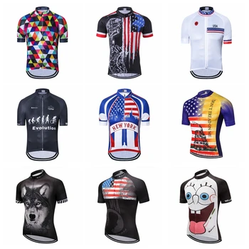 În 2020, statele UNITE ale americii ciclism jersey Bărbați Biciclete, tricouri cu maneca Scurta de vara Pro Drumul MTB Maillot Ciclismo Biciclete Topuri tricouri Respirabil