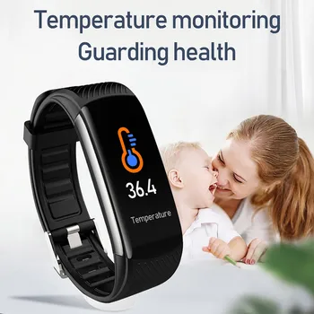 2020 Bărbați Ceas Inteligent de Temperatură Măsură Smartwatch Femei Bluetooth Inteligent Brățară Fitness Tracker Rata de Inima Android IOS Ceas 14001
