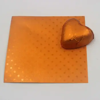(200pcs/lot)Aluminiu-Ceara Compozit Hârtie Înveliș de Ciocolată Folie de Hartie de Copt 6 Culori Guma de Mestecat Bomboane Pachet 16*16 cm