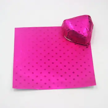 (200pcs/lot)Aluminiu-Ceara Compozit Hârtie Înveliș de Ciocolată Folie de Hartie de Copt 6 Culori Guma de Mestecat Bomboane Pachet 16*16 cm