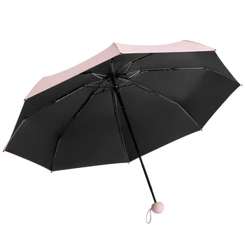 Umbrela de 50% off opt oase de protecție solară de protecție solară ultra-light pliere capsulă umbrela de publicitate logo-ul logo-ul personalizat.