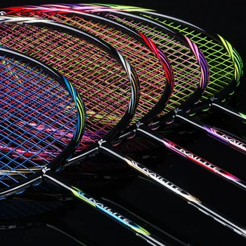 8U 65g Racheta de Badminton Profesionale din Fibra de Carbon Raquette Super-usoare Joc Rachete de 22-35 lbs Sport Trainning Vigoare Zbaturi