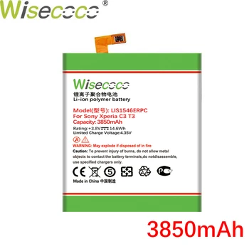 Wisecoco LIS1546ERPC 3850mAh NOUA BATERIE Pentru SONY Xperia C3, T3 S55T S55U D2502 D2533 M50W D5103 Telefon Înlocuiți+Numărul de Urmărire