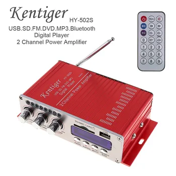 Kentiger HY-502S DC 12V Mini Bluetooth Amplificatoare, Amplificator pentru Căști SD/USB redarea Radio FM Cu Telecomanda Pentru Casa/Masina Dac