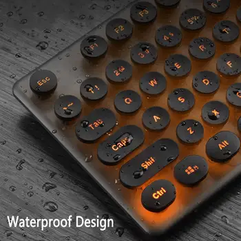 Multimedia 2.4 G Wireless Keyboard Mouse-ul Combo-uri Reincarcabila Mut LED Backlit Tastatură de Gaming Mouse Pad Set