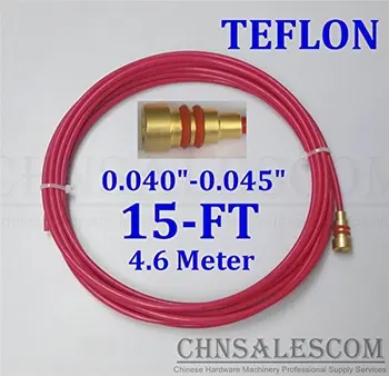 CHNsalescom PTFE 15ft Sudare MIG Arma Dimensiune conductor 0.040