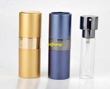 100buc/lot 15ml Roti Reîncărcabile Sticla de Parfum Mini Traveler Aluminiu Spray Atomizor sticle Goale