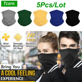 5Pcs/Lot Masca de Fata Bandană & Neck Gaiter - Reutilizabile, Lavabil si Respirabil Pânză Scutul Eșarfă de Soare UV Protecție anti-Praf