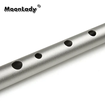 Metal Flaut 6 Găuri Tasta D pentru Flaut, Fluier Irlandez Instrument Muzical Penny Fluier din Aliaj de Aluminiu fluier Fluier cu toate Accesoriile