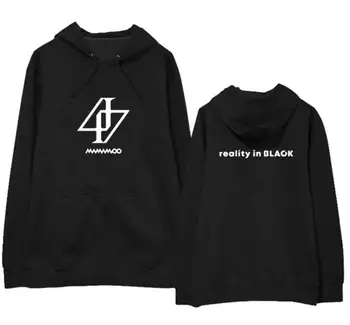 Mamamoo nou album realitate în negru același imprimare vrac hanorace kpop fleece unisex/subțire pulover tricoul 4 culori