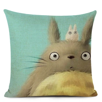 Desene animate Moda Decorative Pernele de Acoperire Drăguț Totoro Pernă Acoperă Mașină canapea Acasă Decorative Cojines Crăciun de pernă