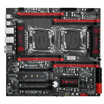 HUANANZHI dual X99 placa de baza cu dual procesor Xeon E5 2678 V3 excelent coolere de PROCESOR memorie 128G(8*16G) 1866 DDR3 ECC REG