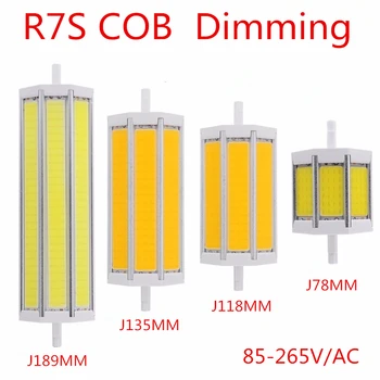 R7S COB Led Lampă de Reglaj Lumina SMD 10W 15W 20W 25W AC85V-265V Lampada Bec J78MM J118MM J135MM J189MM înlocui cu halogen proiector