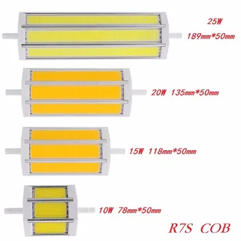 R7S COB Led Lampă de Reglaj Lumina SMD 10W 15W 20W 25W AC85V-265V Lampada Bec J78MM J118MM J135MM J189MM înlocui cu halogen proiector