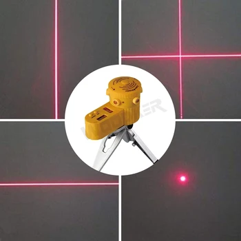 LED Nivel cu Laser Verticale Linie Orizontală Instrument de Măsurare Lasere Egalizare Cu Trepied