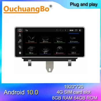 Ouchuangbo android 10 radio gps, player video pentru T3 2011-2018 cu 10.25 inch, 1920*720 audio stereo 8GB+64GB