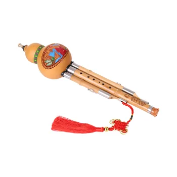 NOI Treble C-Cheie Hulusi Cucurbit Flaut Sticla Tărtăcuță Conducte de Bambus Instrument Traditional cu Nod Chineză Caz pentru Incepatori