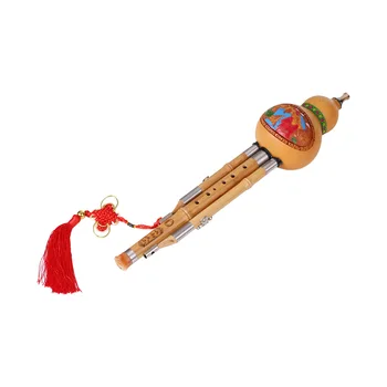 NOI Treble C-Cheie Hulusi Cucurbit Flaut Sticla Tărtăcuță Conducte de Bambus Instrument Traditional cu Nod Chineză Caz pentru Incepatori