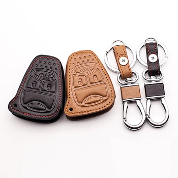 Piele naturala cheile caz acoperire cheile de la mașină portofel geanta pentru Jeep wrangler Jeep compass Jeep liberty 3 butoane starline a93